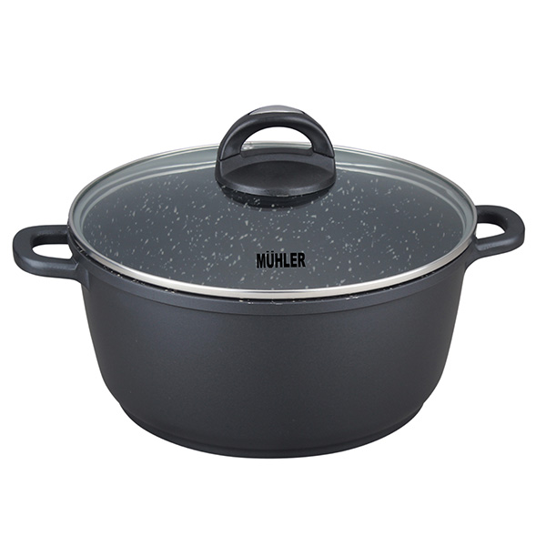 Тенджера Muhler Hanna MR-285M NEW 28x12.6cm, 6.2L, лят алуминий