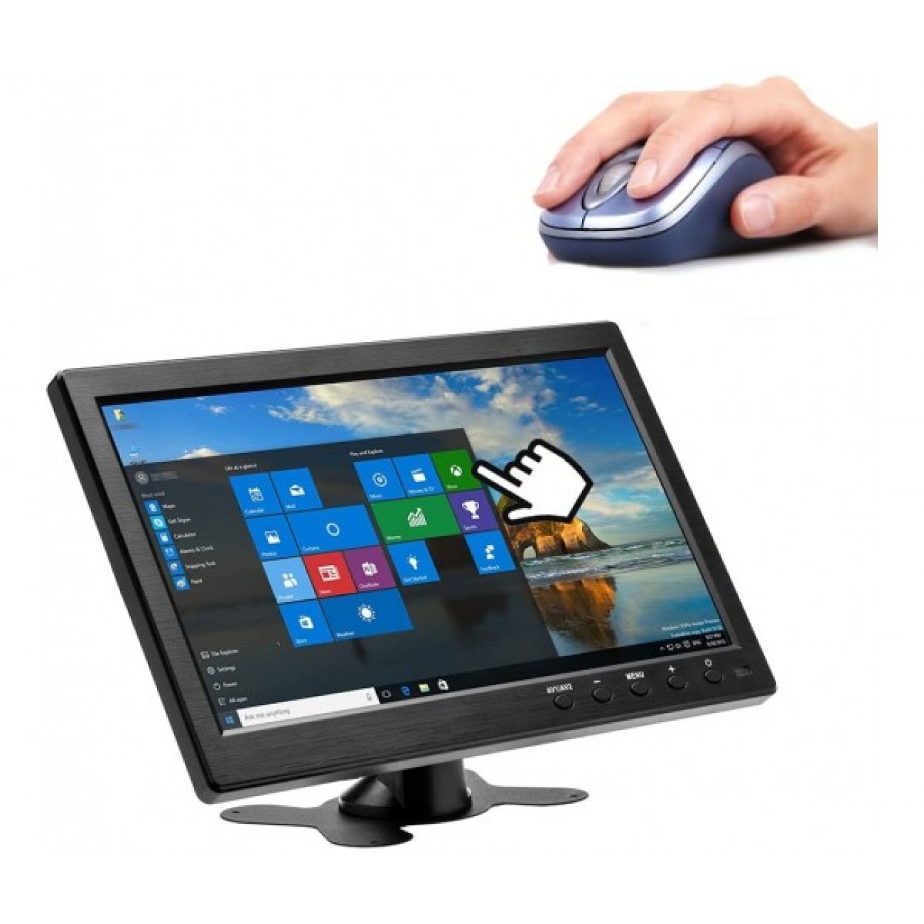 10.1" LED Монитор Smart Technology M10, AV вход, HDMI вход, VGA ход, Дистанционно, DVD плейър