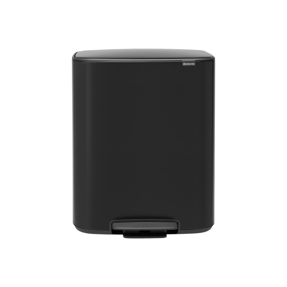 Кош за смет Brabantia Bo Pedal 2x30L, Matt Black