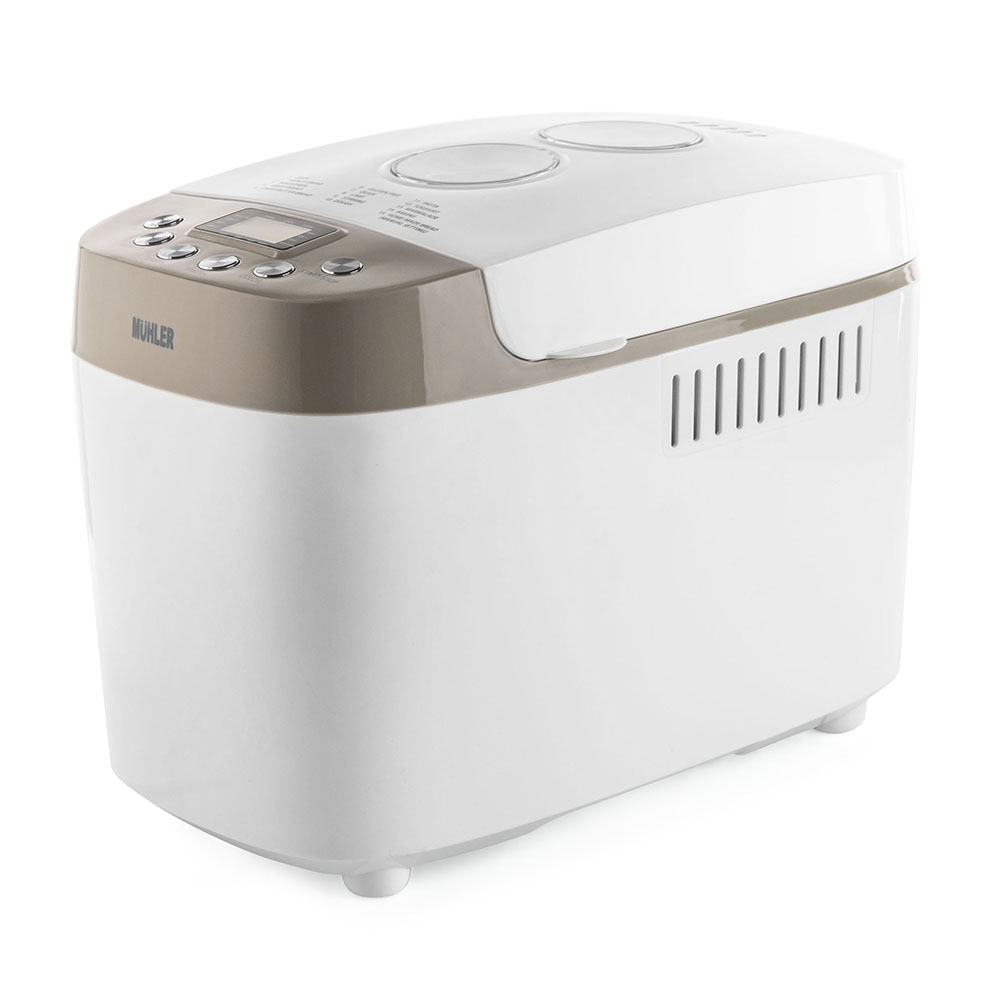 Хлебопекарна Muhler MBM-1509, две бъркалки, бял-сив