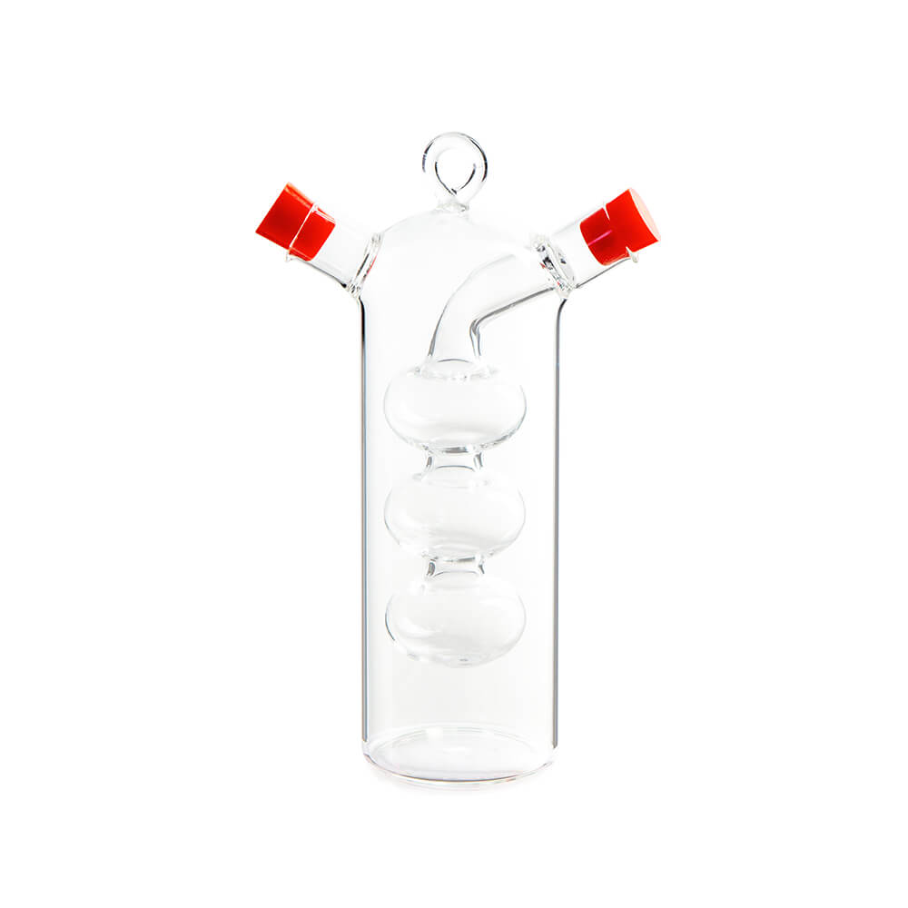 Съд за оцет и олио 2 в 1 Luigi Ferrero FR-6045, червена тапа