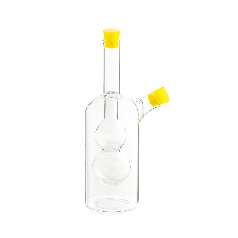 Съд за оцет и олио 2 в 1 Luigi Ferrero FR-6051, жълта тапа