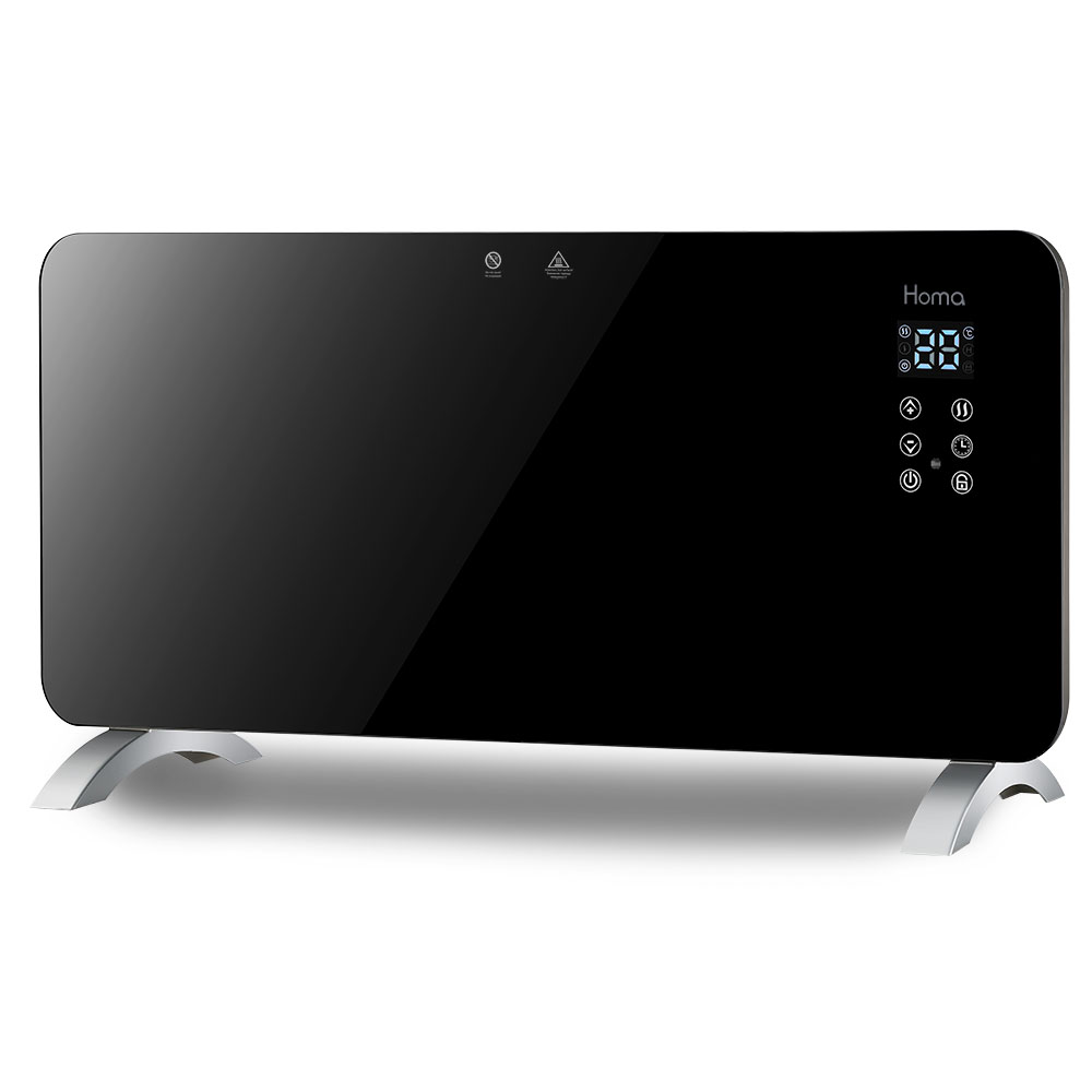 Печка конвекторна Homa PH-2049-GB, 2000W, стъклен панел, Wi-Fi