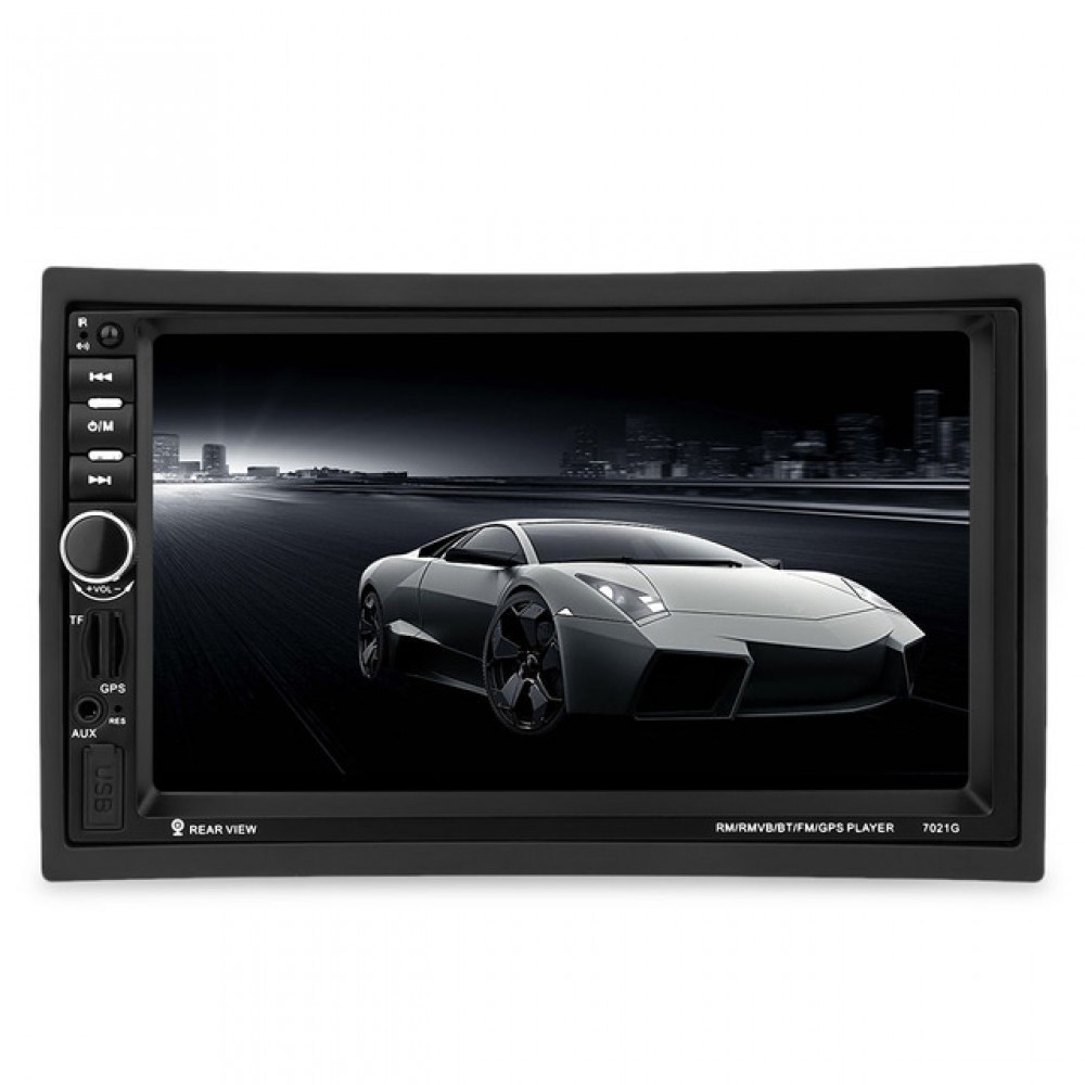 Универсален Двоен Дин с Радио, MP3, MP4, USB, SD карта, Bluetooth 7021A BT