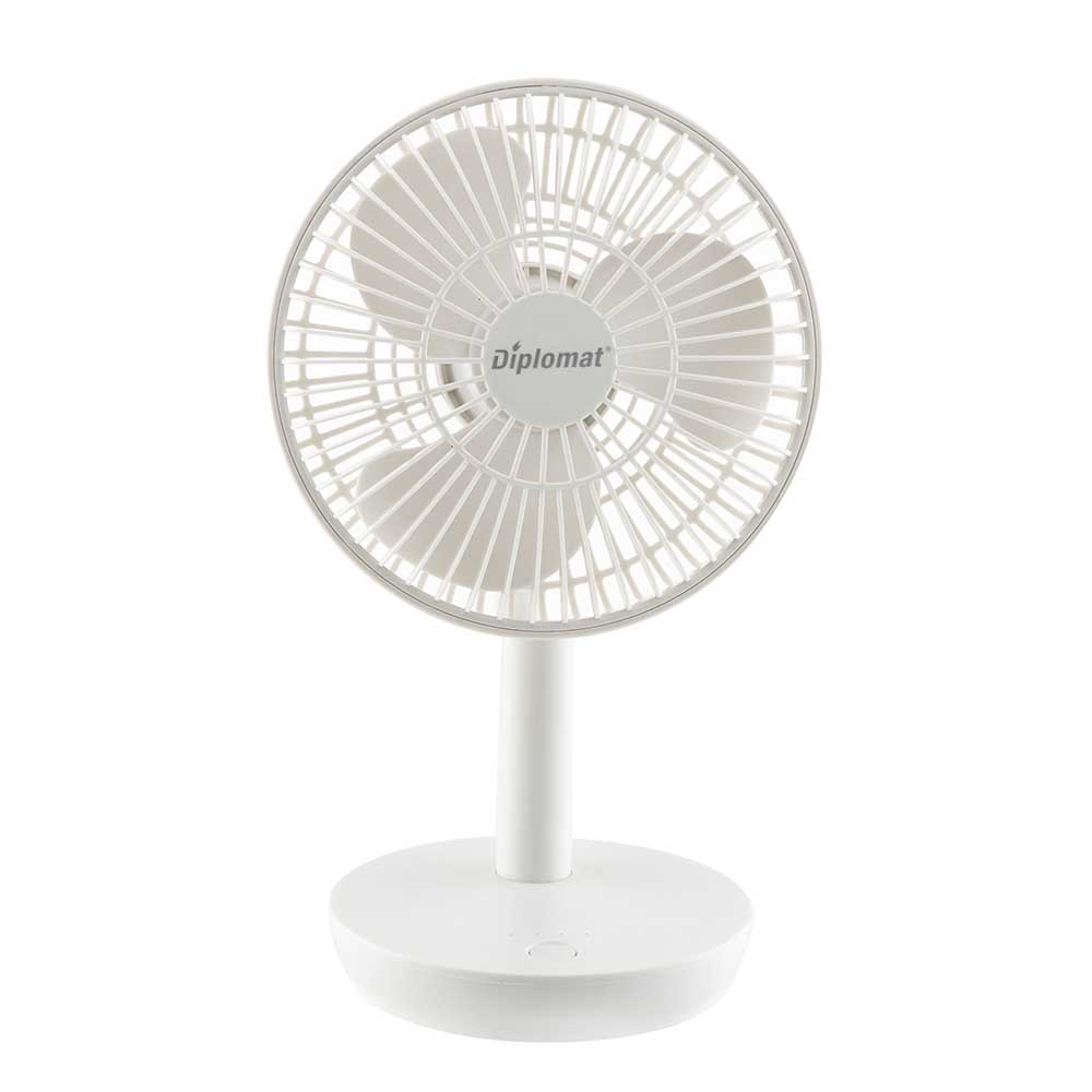 Вентилатор настолен 6,3''Diplomat DFX-363USB, акумулаторен, USB