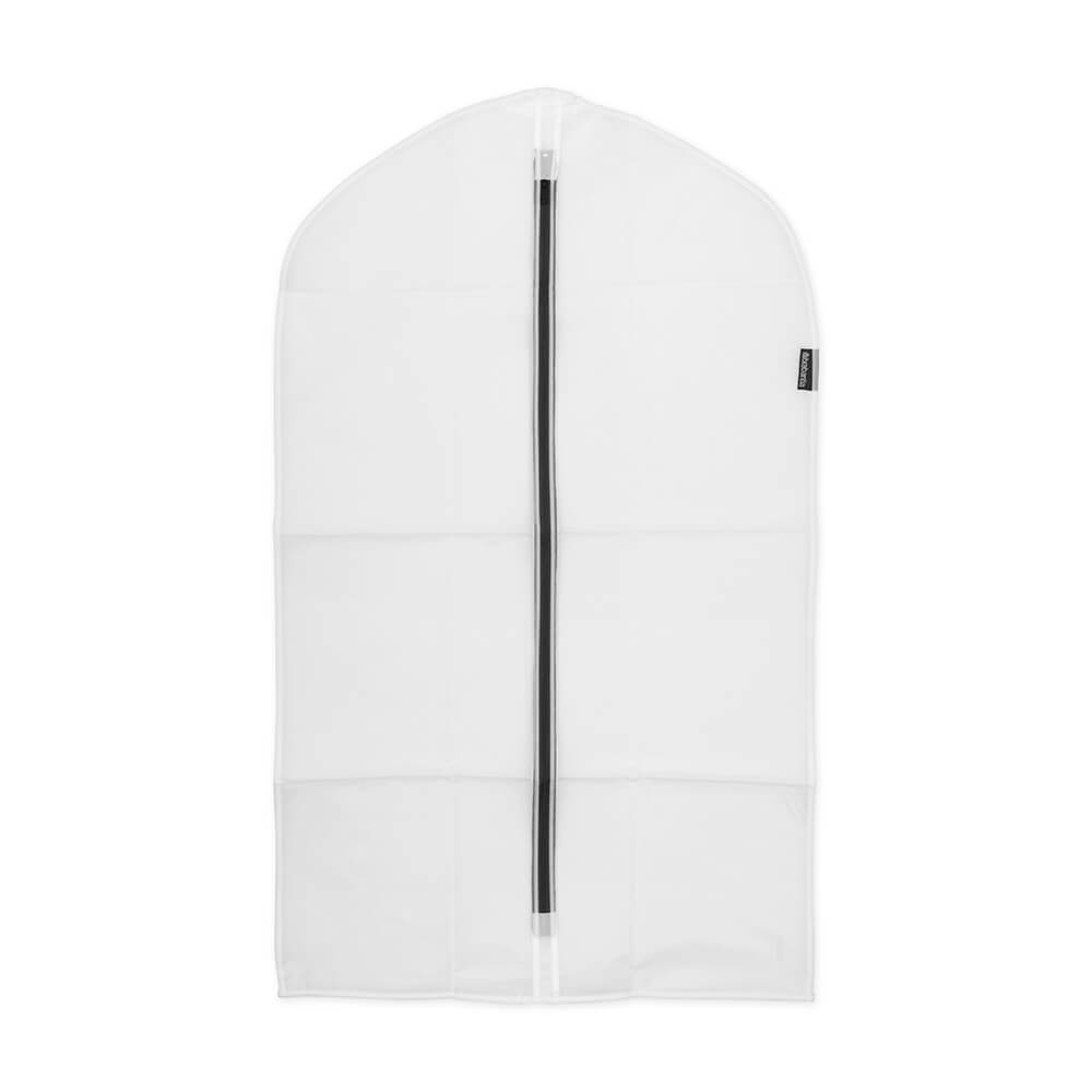 Комплект калъфи за дрехи Brabantia, размер M, 60x100cm, Transparent/Grey 2 броя