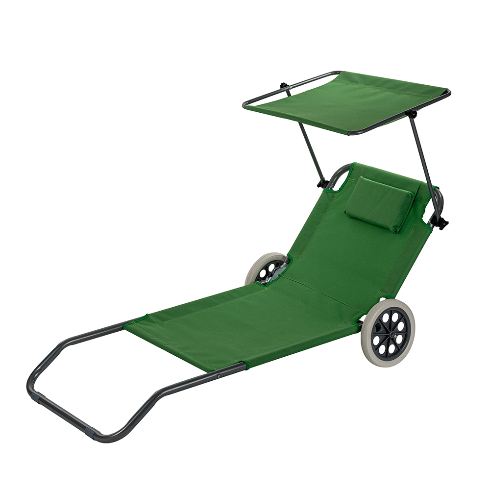 Сгъваем шезлонг  с колела Muhler - 4 бр в кашон