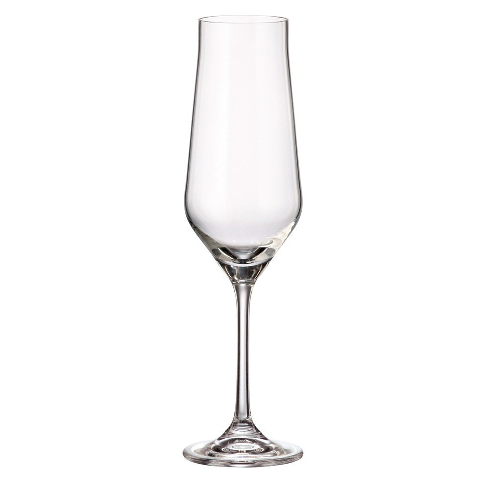 Чаша за шампанско Bohemia Royal Lida 220ml, 6 броя