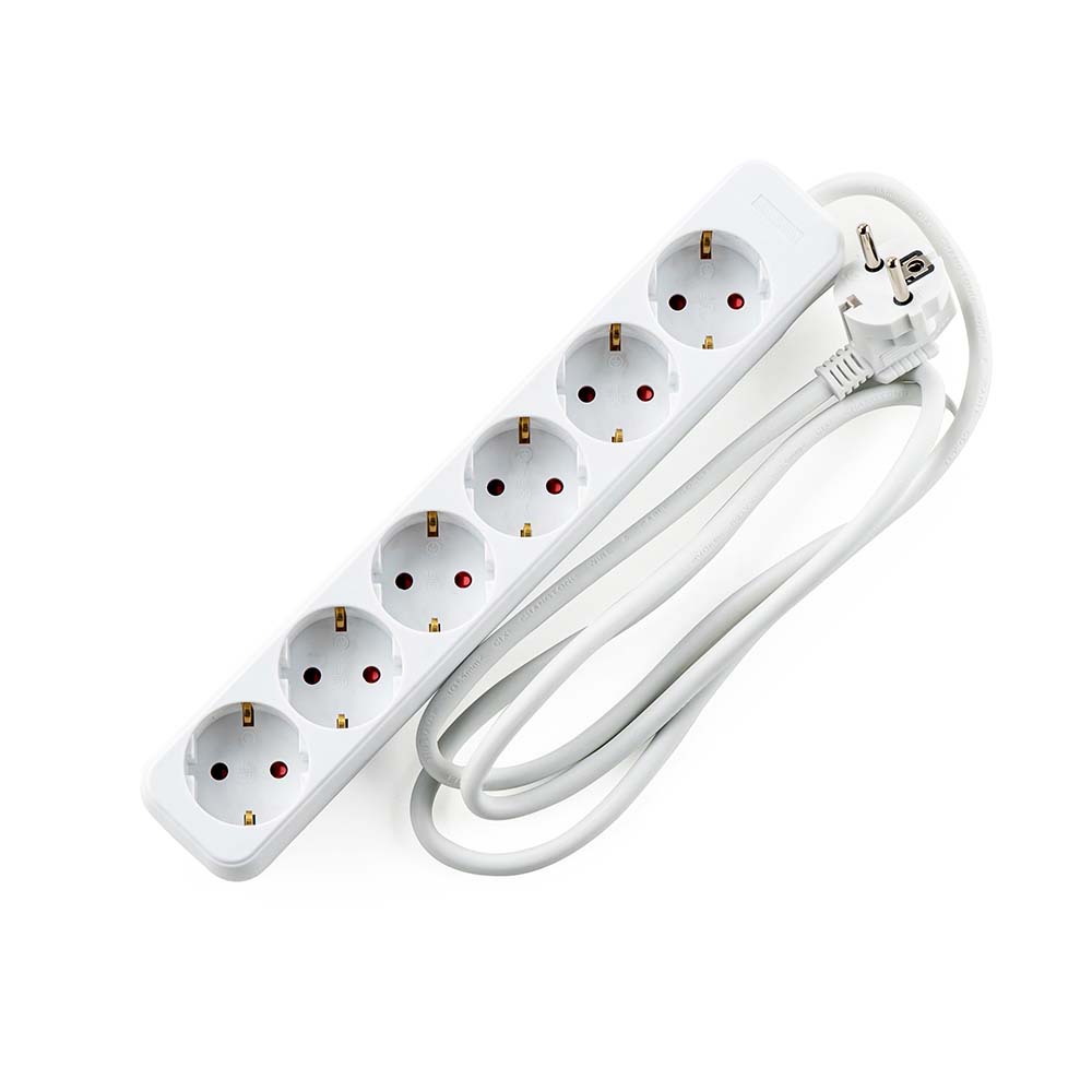 Разклонител 6G, Шуко, 1.5mm2,  1.5m дължина