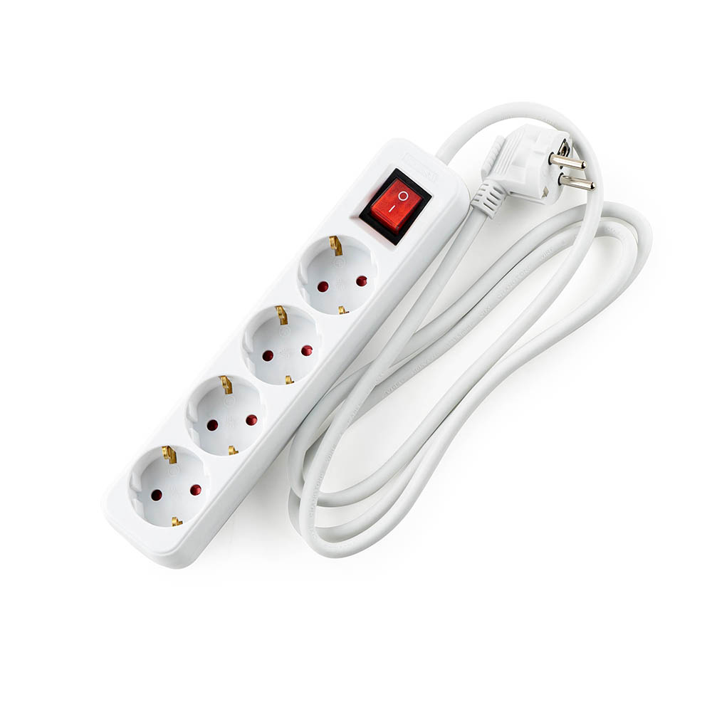 Разклонител с ключ, 4G, 1.5mm2,  1.5m дължина