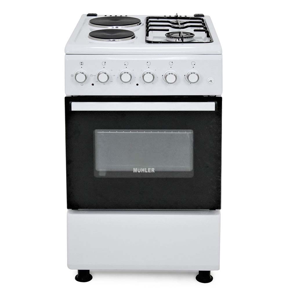 Голяма готварска печка Muhler ELC-500G, 2Г+2Е