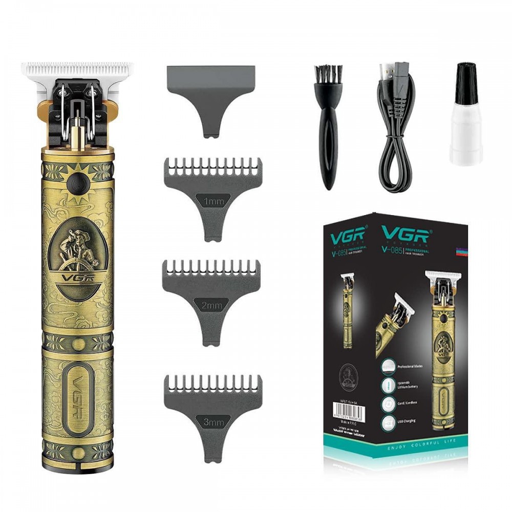Професионална машинка за подстригване и тяло VGR V-085, IPX 7 Водоустойчивост, LCD дисплей, Време на работа 300 минути