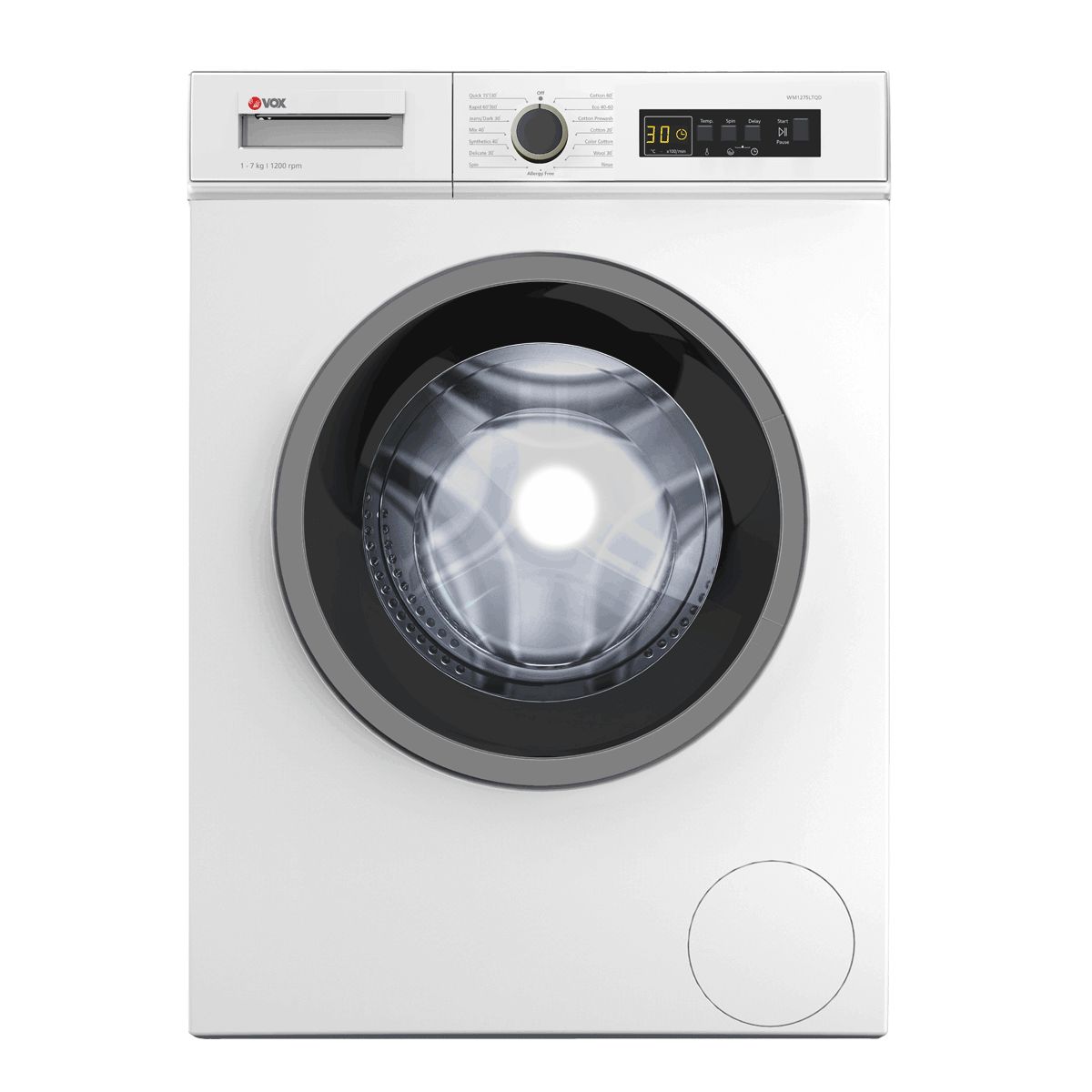 Пералня VOX WM 1275LTQD, 7kg, 1200rpm, 5години