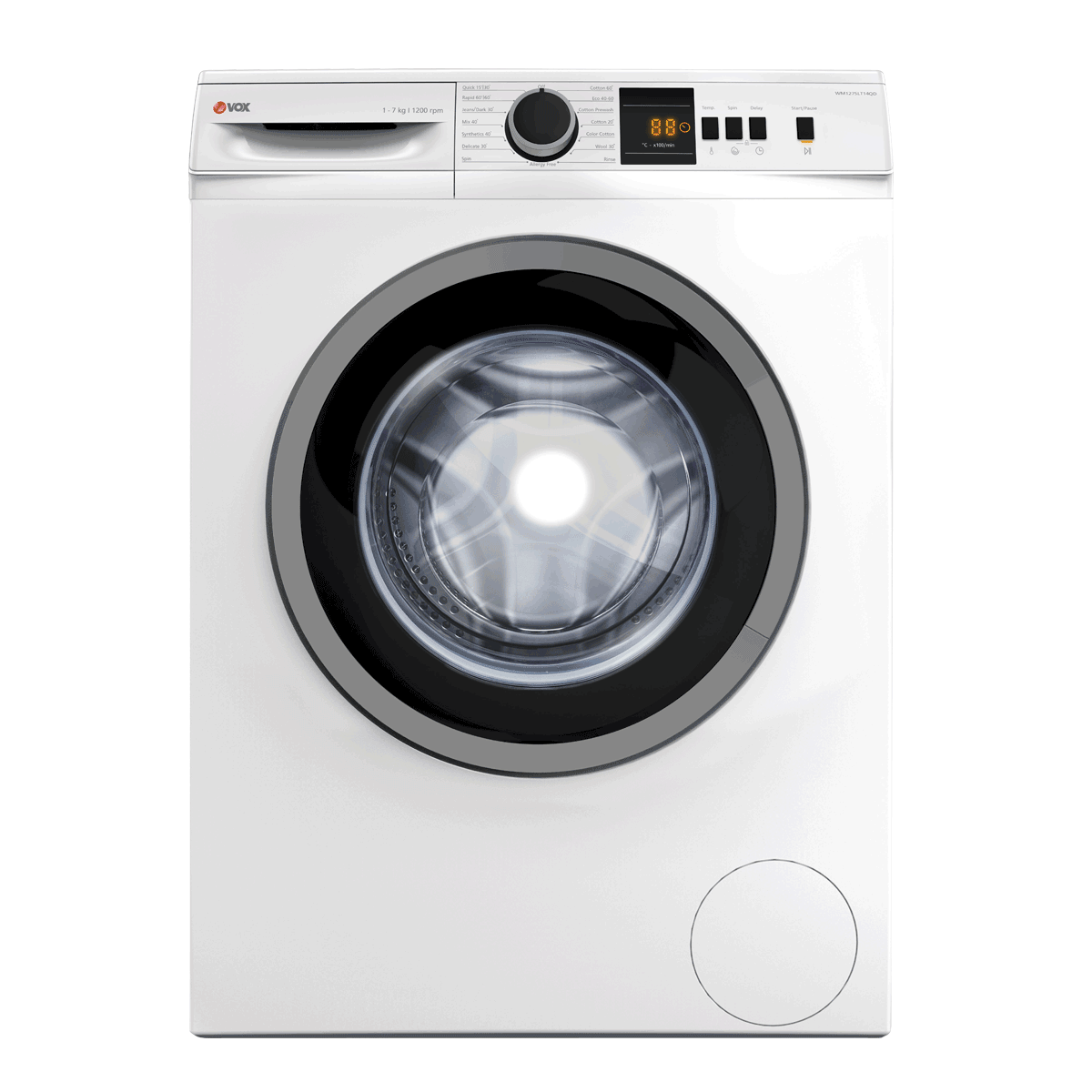 Пералня VOX WM 1275LT14QD, 7kg, 1200rpm, 5години