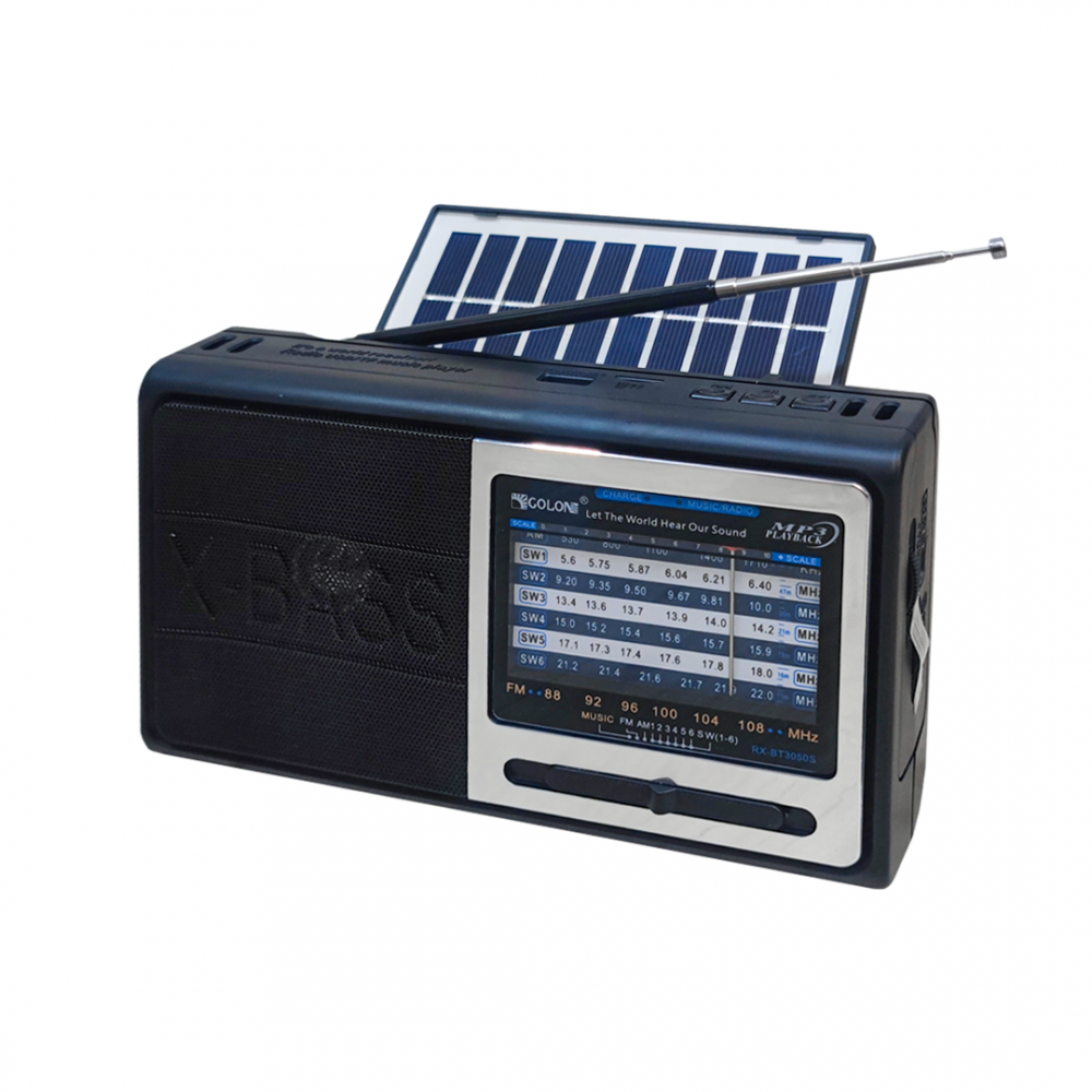 Радио Colon RX-BT3040S, Соларен панел, Bluetooth, USB, SD, FM