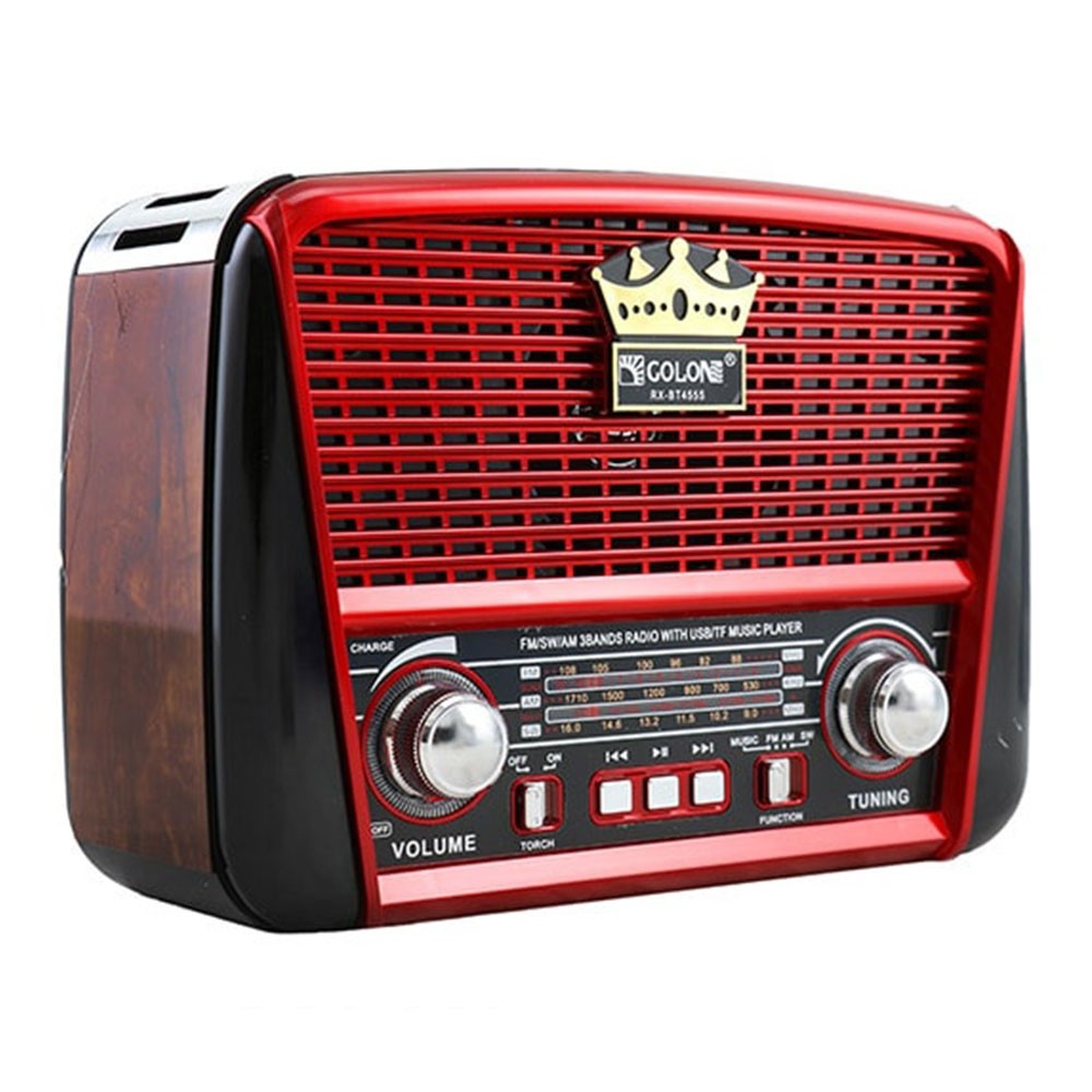 Ретро радио Colon RX-BT455S, Соларен панел, Bluetooth, USB, SD, FM