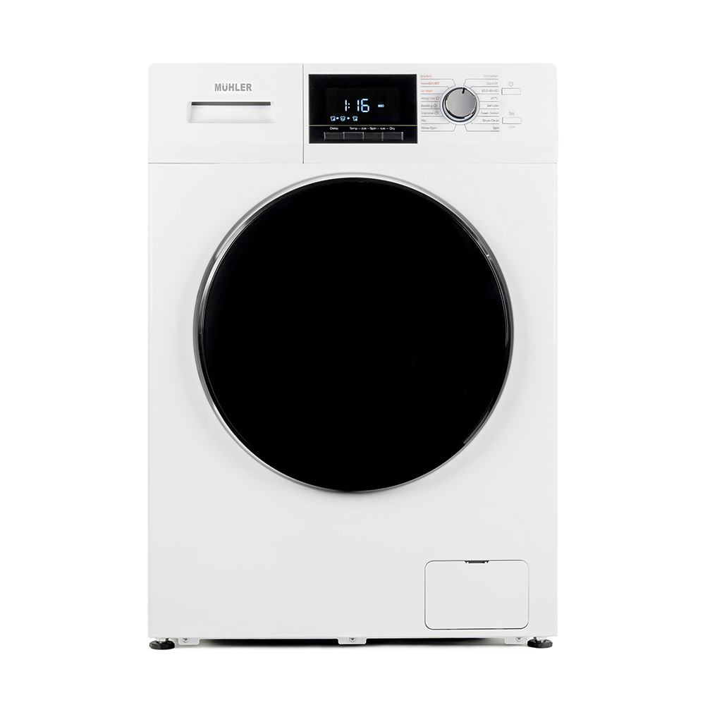 Пералня със сушилня Muhler IWD10714WAE, клас А, Steam Wash, инверторна, 10/7kg, 1400rpm