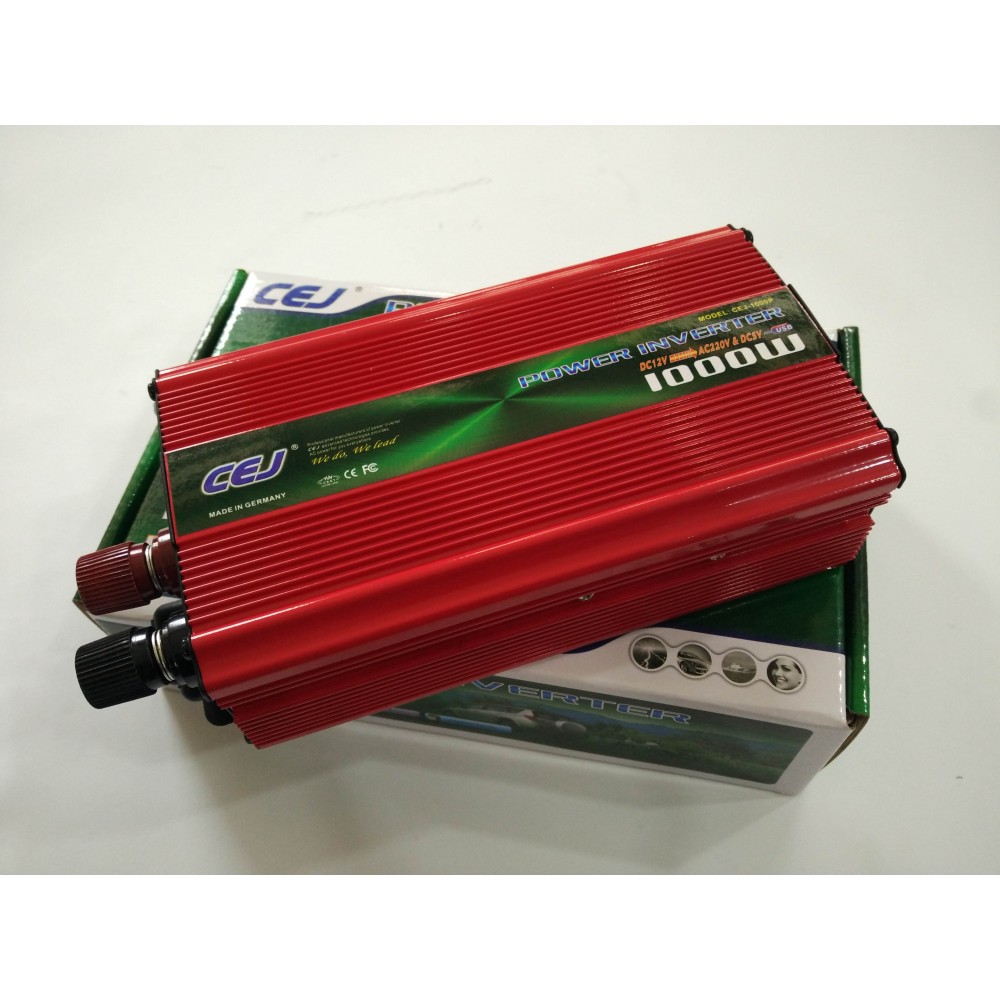 Висококачествен Инвертор на напрежение CEJ 12V - 220V 1000W