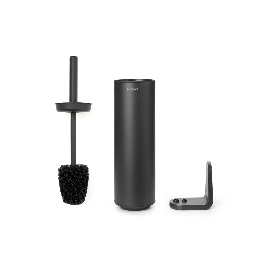 Четка за тоалетна със стойка Brabantia MindSet Mineral Infinite Grey N