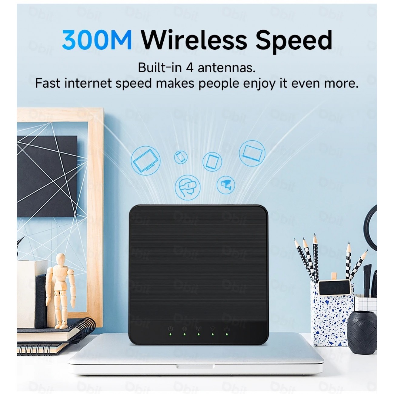 Мини рутер със SIM карта DBIT Mini Box 4G Lte, 300 Mbps, До 30 устройства