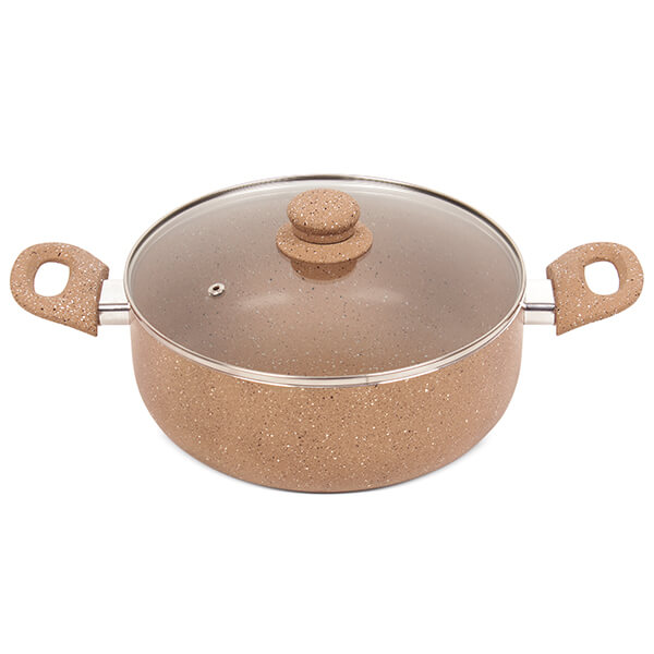 Тенджера Luigi Ferrero FR-3524M, 24 x 9,5 cm, мрамор, 3.4L