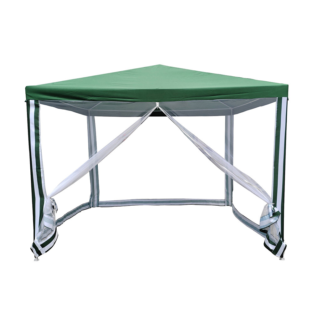 Шатра Muhler G1015-NET 300x300cm, зелена, с бели странични мрежи