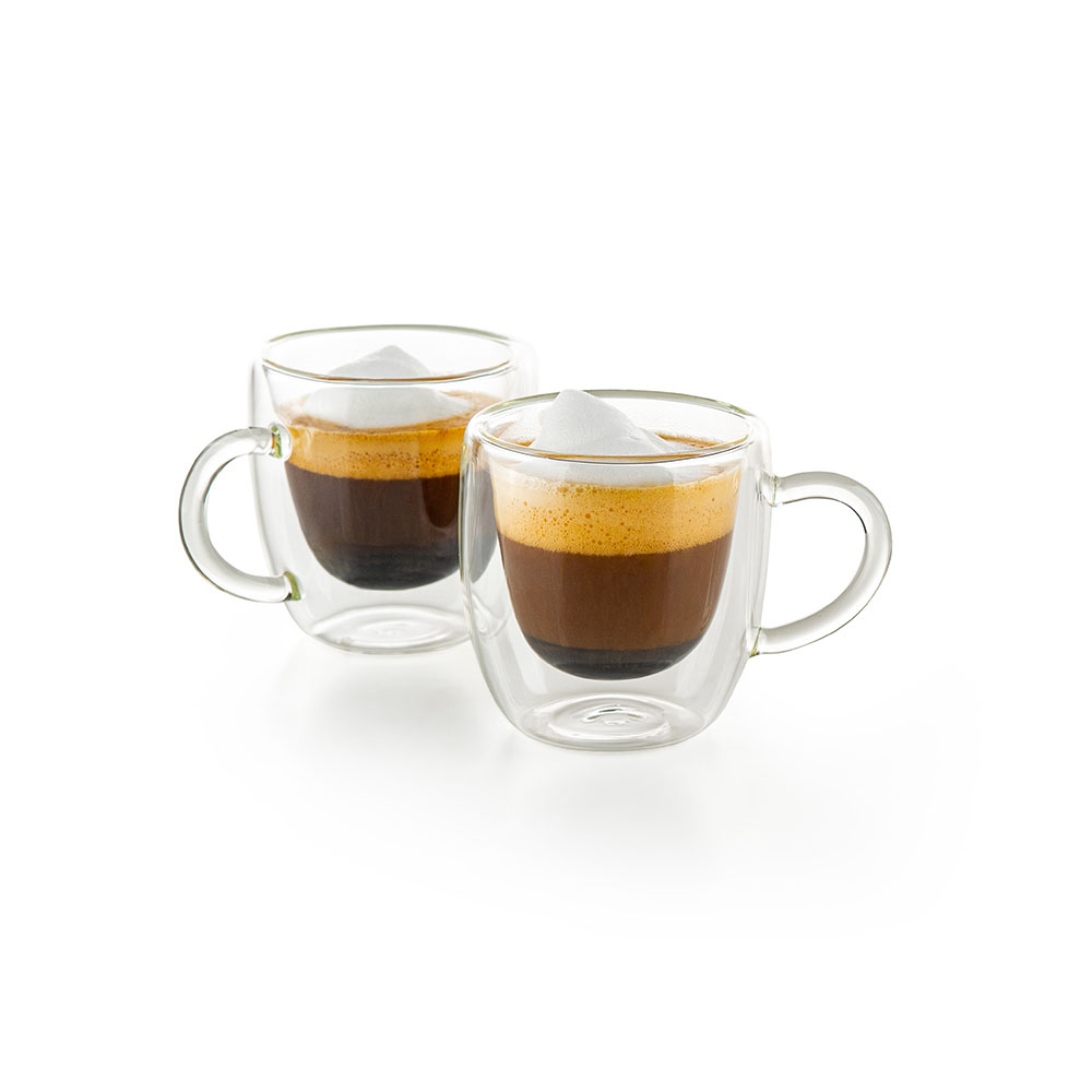 Чаша за еспресо с дръжка Luigi Ferrero Coffeina FR-8014 90ml, 2 броя