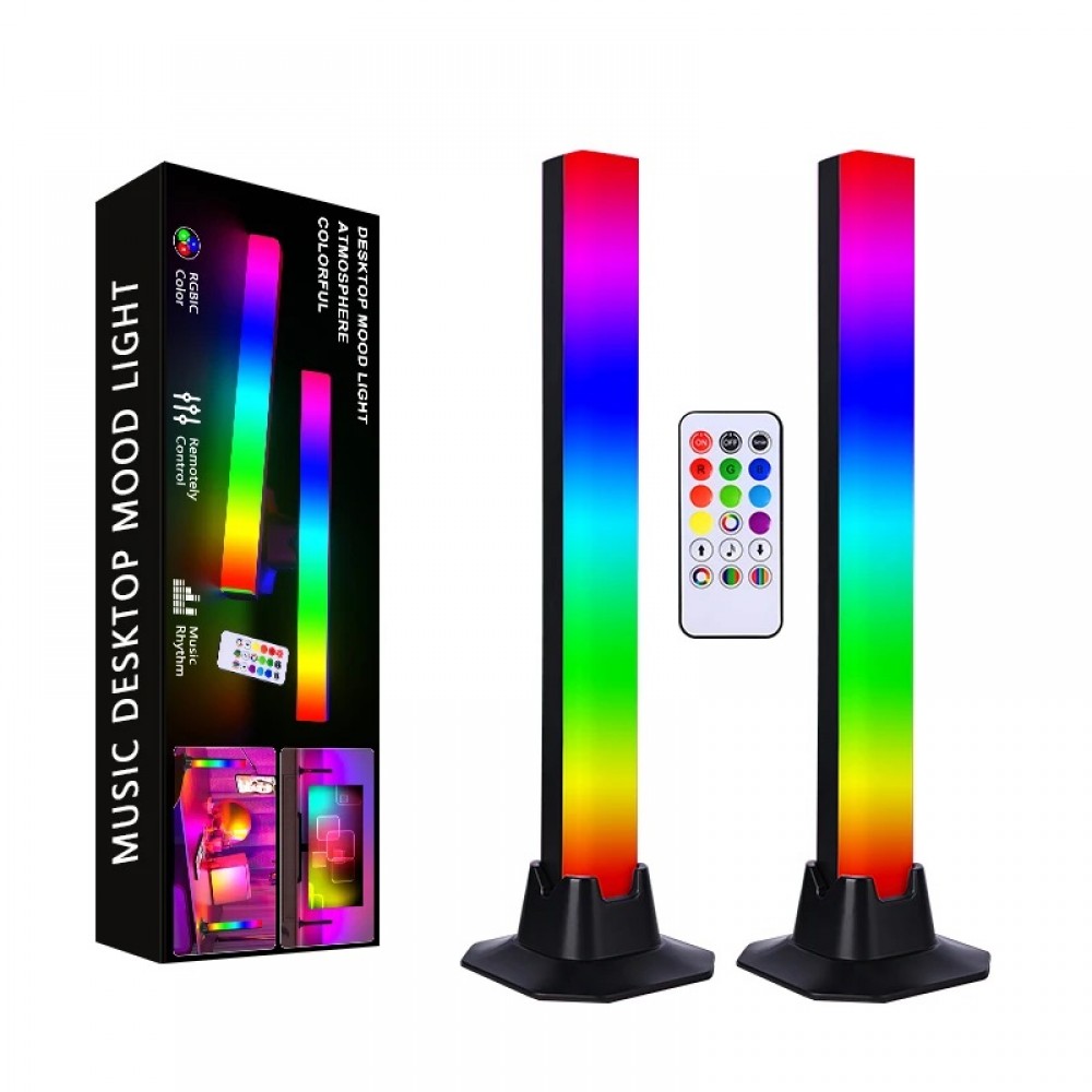 Модерна LED RGB настолна подова лампа Smart technology Desk Lamp, Нощна светлина, Музикален ритъм, Лампа за декорация на стая