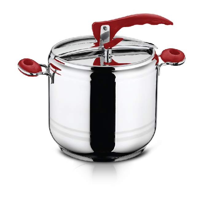 Тенджера под налягане Esila 7L, червен