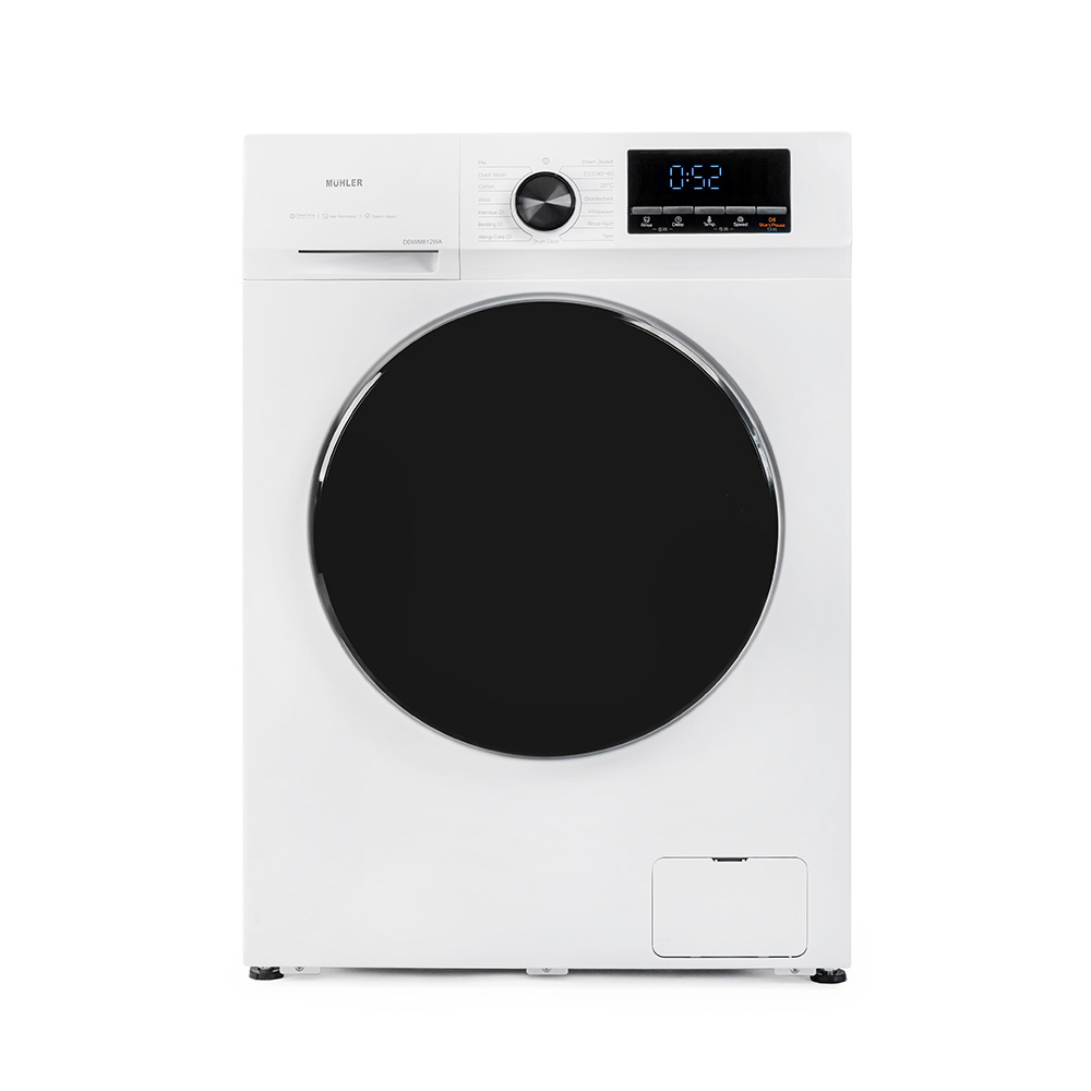 Пералня Muhler DDWM812WA, 8kg, 1200rpm, директно задвижване, 5 години