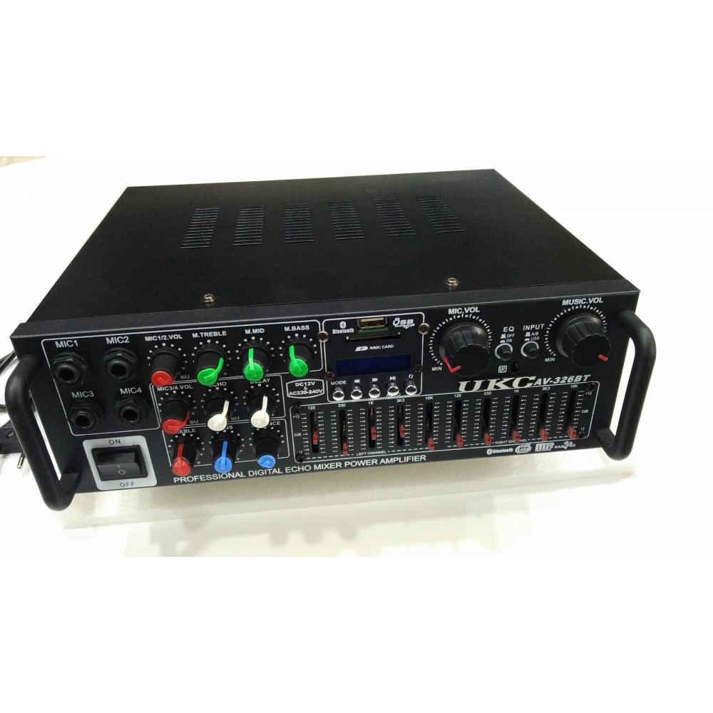Стерео усилвател с караоке UKC AV-326T