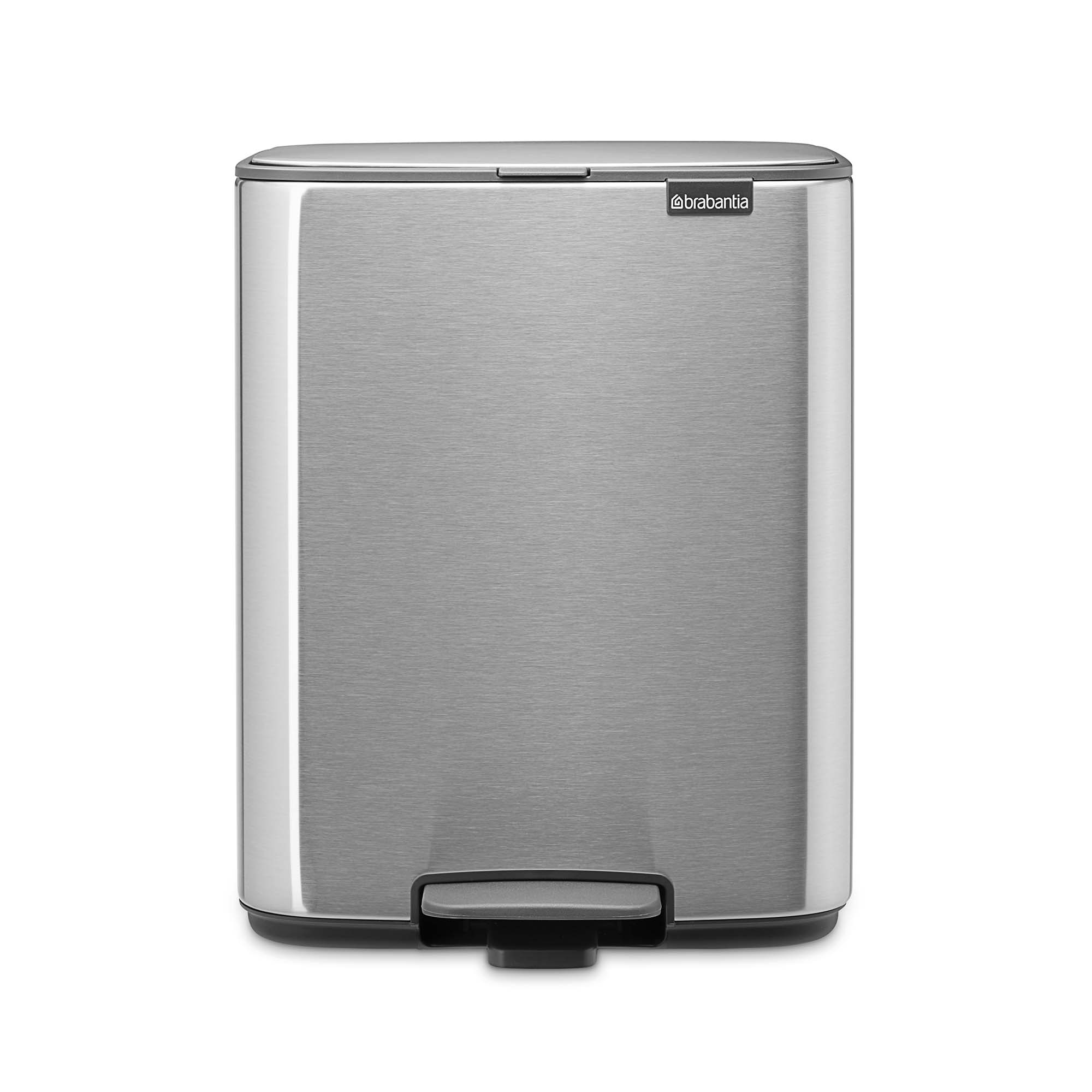 Кош за смет Brabantia Bo Pedal 12L, Matt Steel Fingerprint Proof