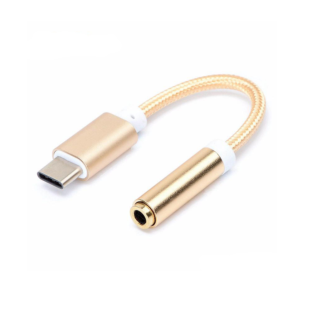 Преходник Type-C към 3.5mm жак, 12см