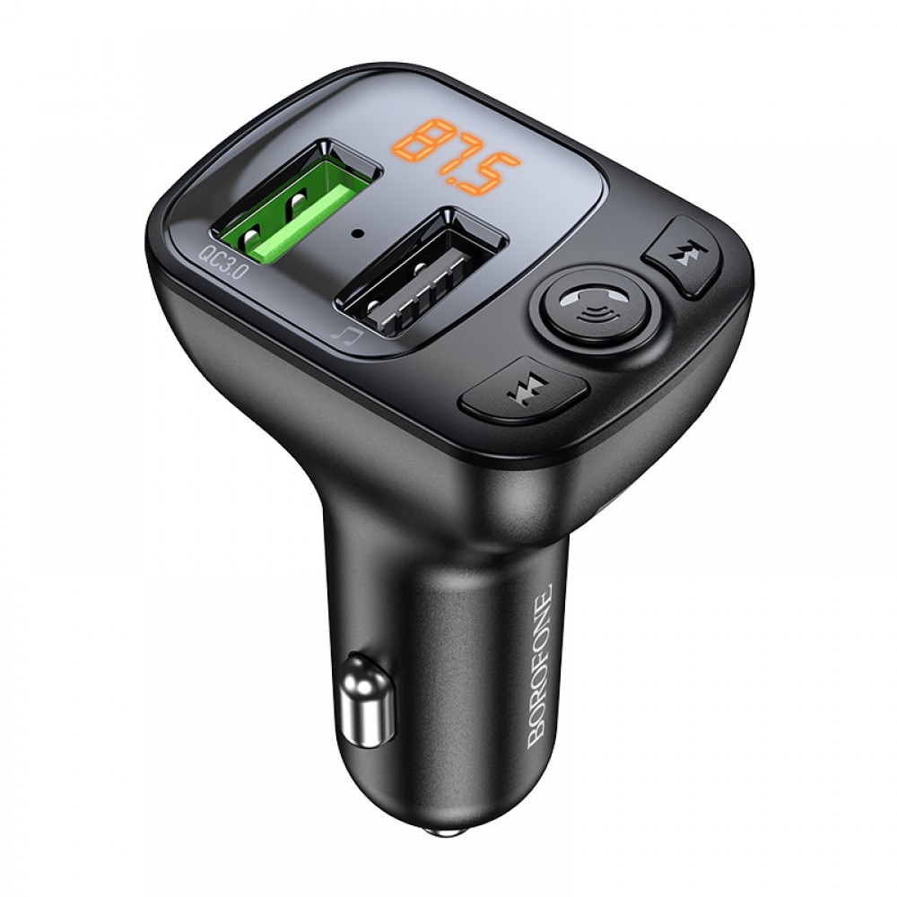 Блутут трансмитер Borofone BC41, MP3, Bluetooth,  2xUSB QC 3.0 18W