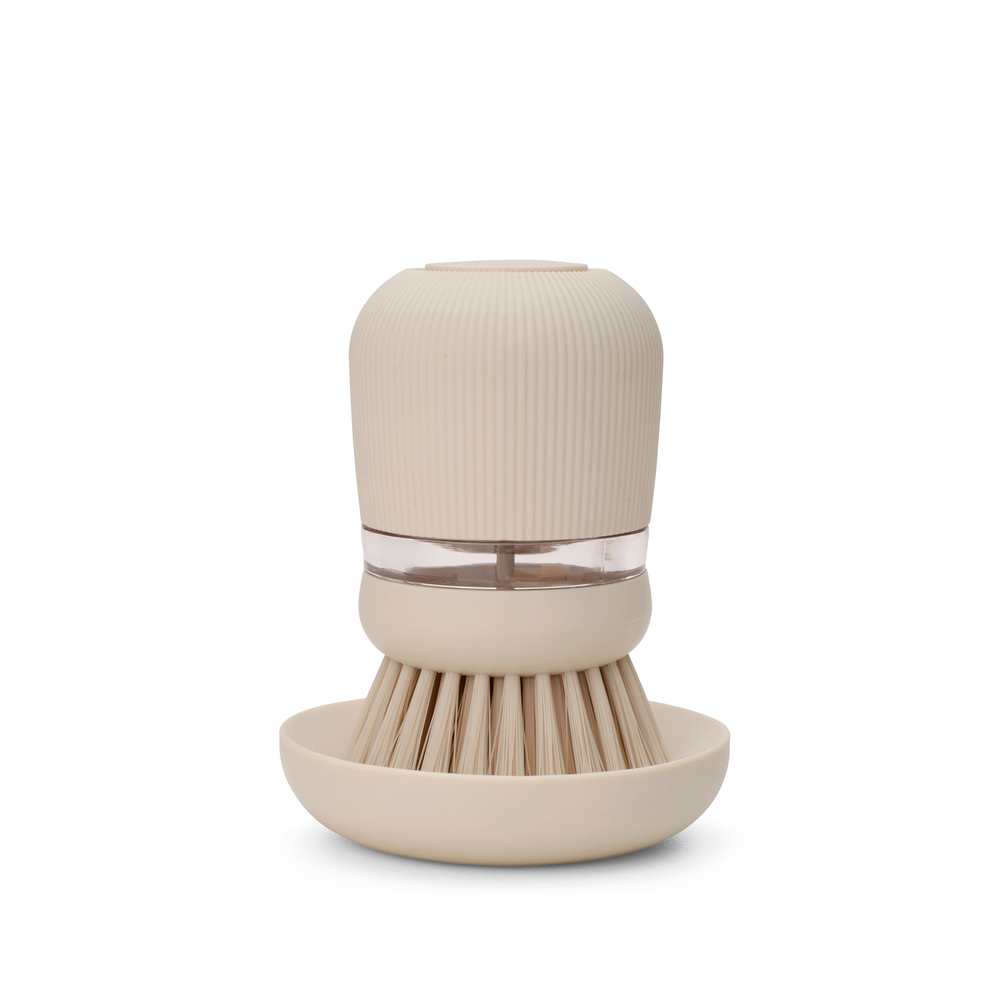 Четка с дозатор за препарат за съдове Brabantia SinkSide Soft Beige