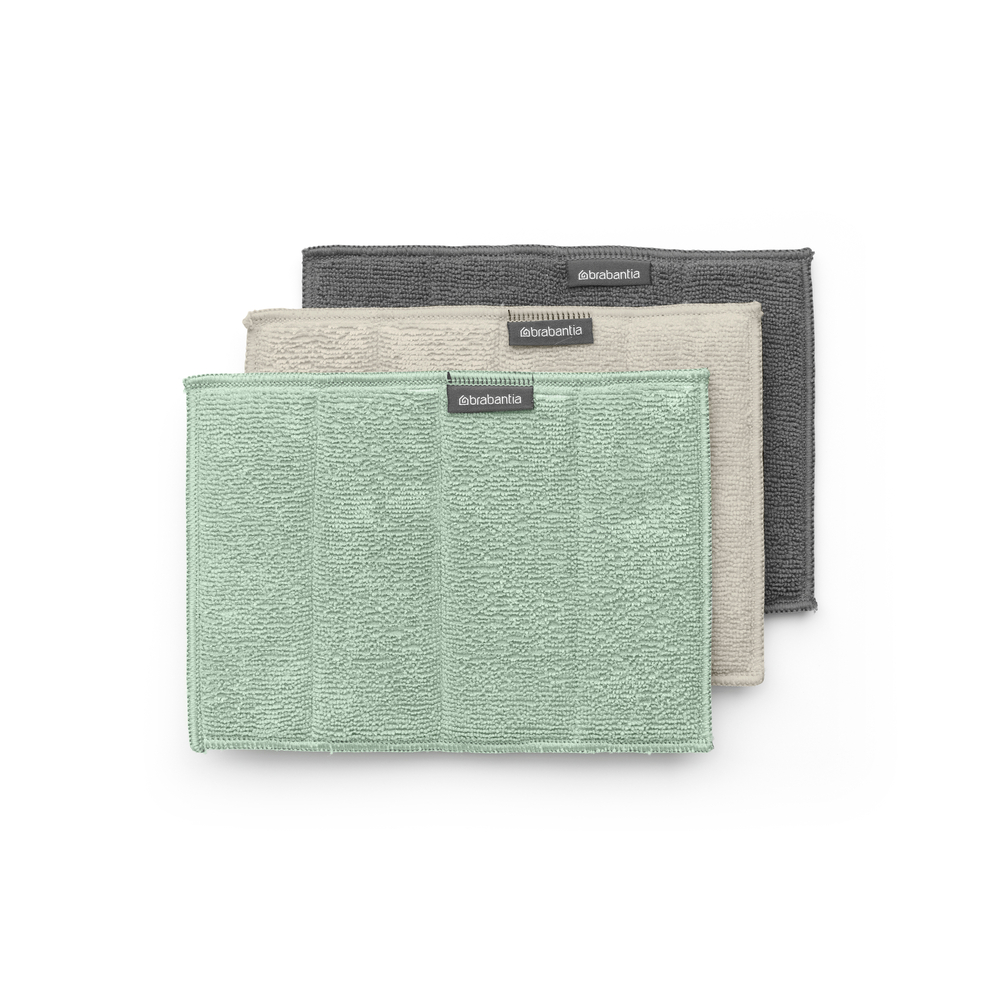 Комплект кърпи микрофибърни Brabantia SinkSide Dark Grey/Soft Beige/Jade Green 3 броя