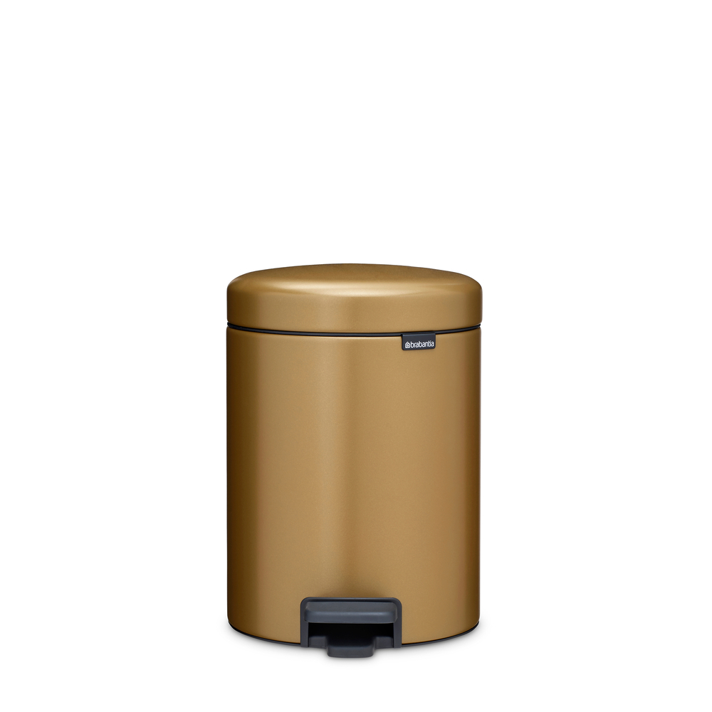 Кош за смет с педал Brabantia NewIcon 5L, Warm Brass