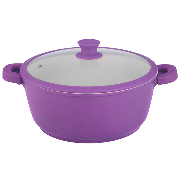 Тенджера Muhler MR-207C, 20cm, лилав, 1.7L