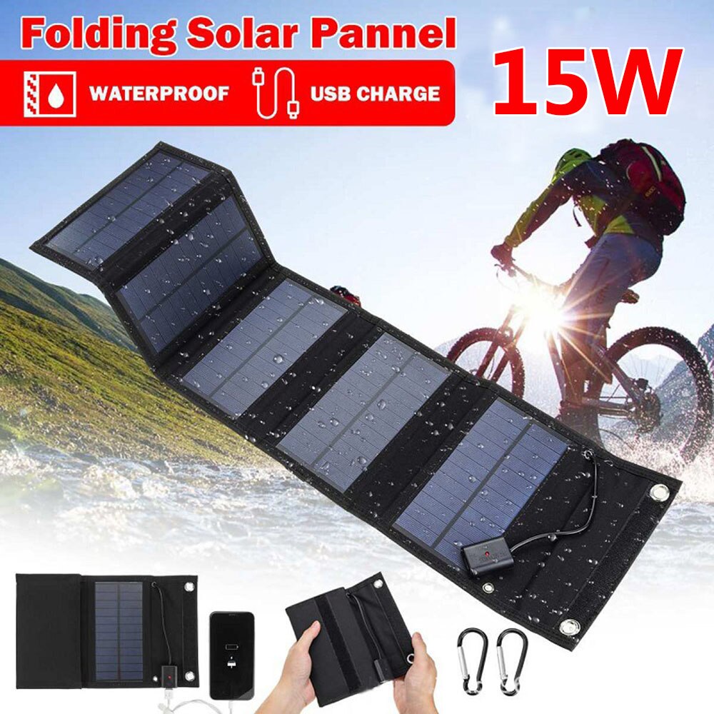 Сгъваем соларен панел Smart Technology Travel Solar Panel 15, 15W, Зареждащ директно вашето устройство от слънцето