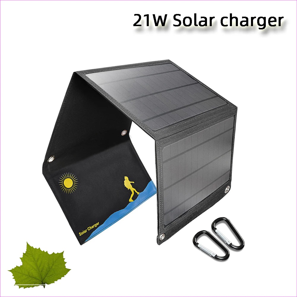 Сгъваем соларен панел Smart Technology Travel Solar Panel 21, 21W, Зареждащ директно вашето устройство от слънцето