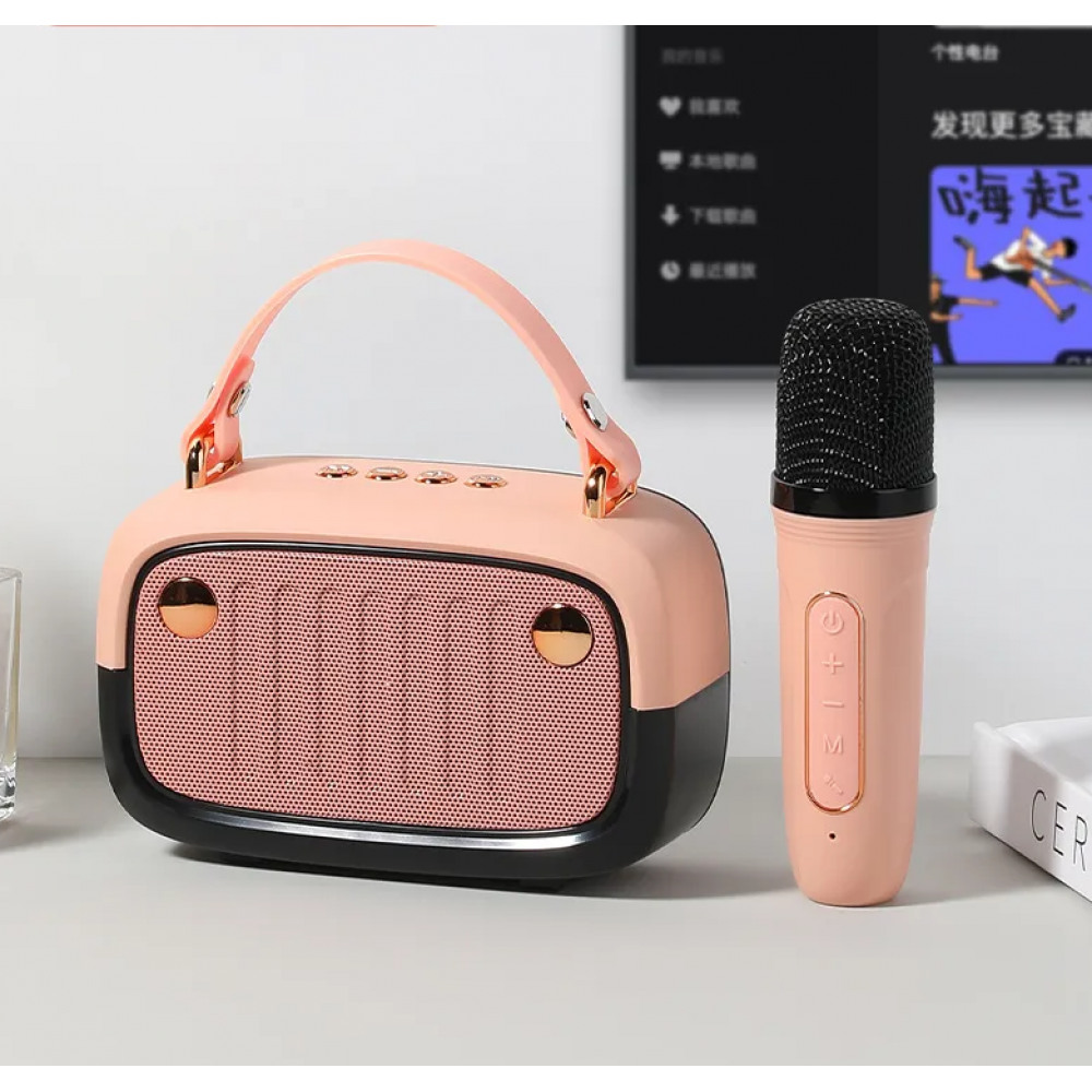 Мини колонка Smart Technology KK-01, Безжичен микрофон, USB
