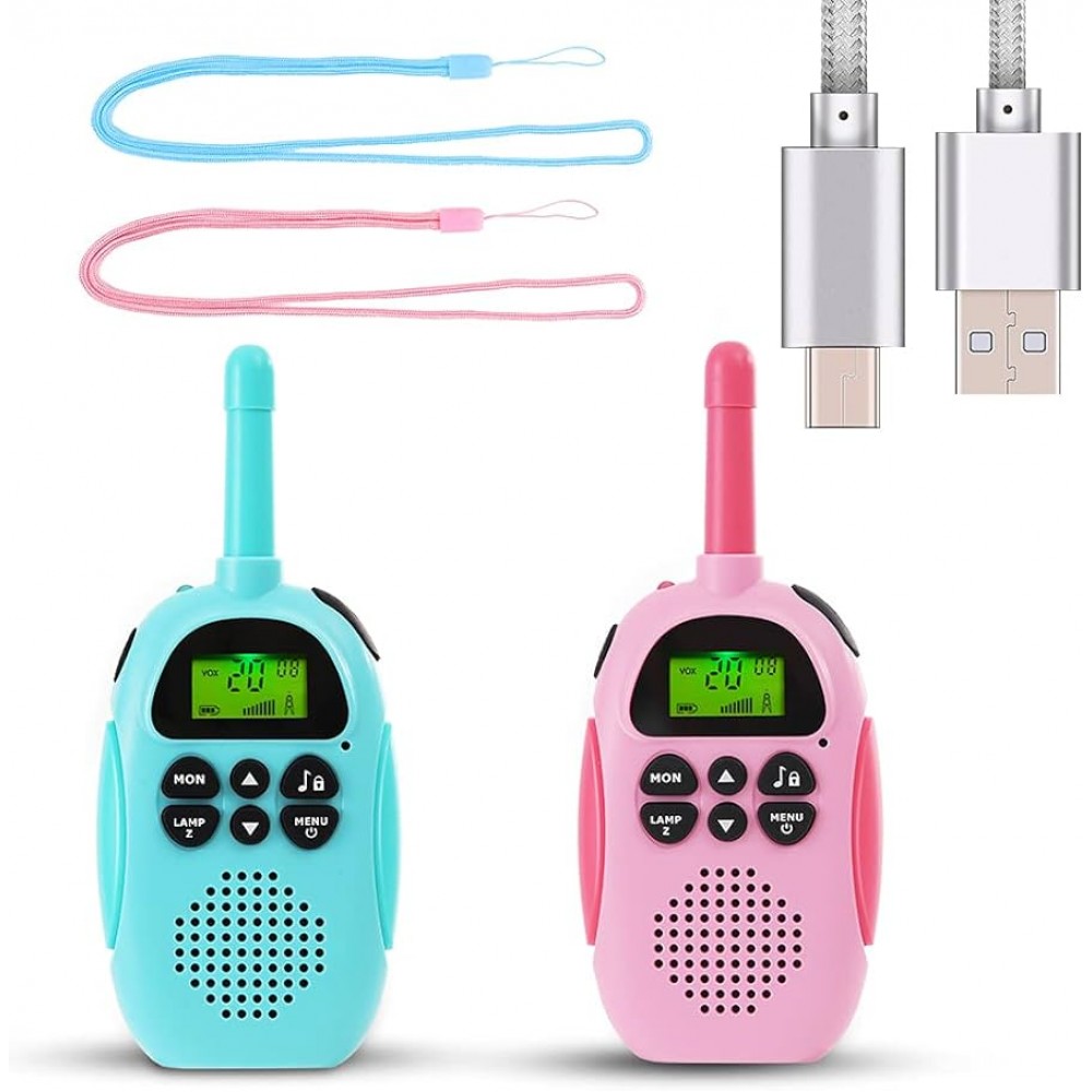Уоки токи за деца Smart Technology Walkie Talkie, 2 броя в комплект, USB зареждане, 22 канала, Голям обхват