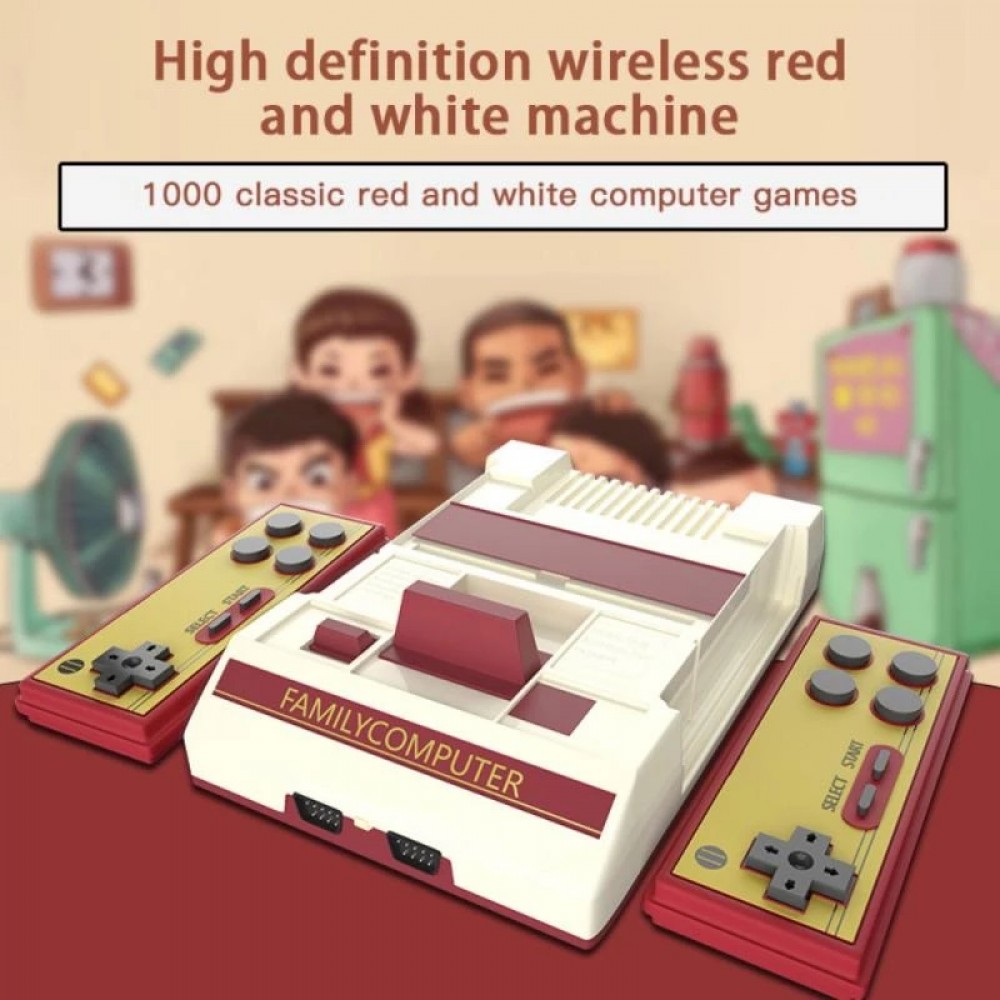 Телевизионна Видео Игра с HDMI FC Video Game, 1000 вградени игри, Безжчни джойстици, HDMI