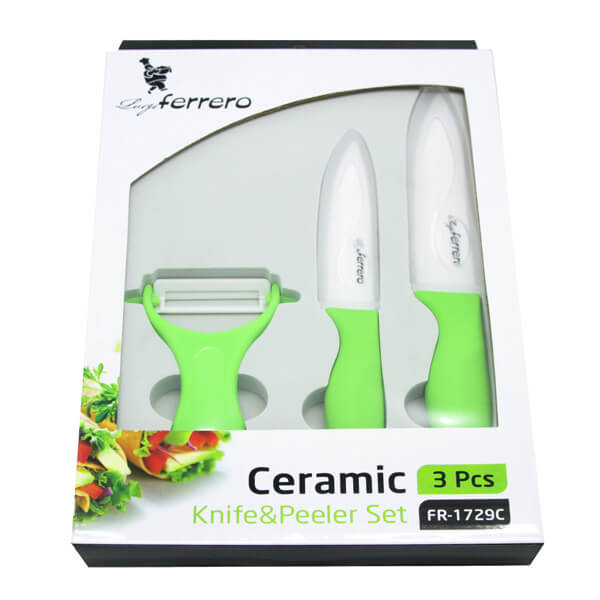 Ножове к-т LF FR-1729C, 3 ч, зелен