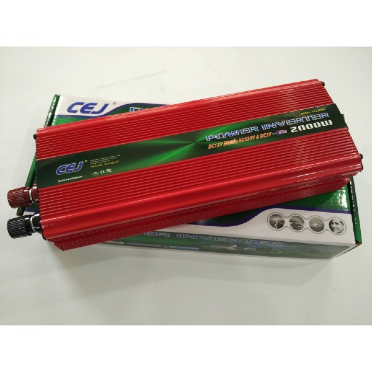 Висококачествен Инвертор на напрежение CEJ 24V - 220V 2000W