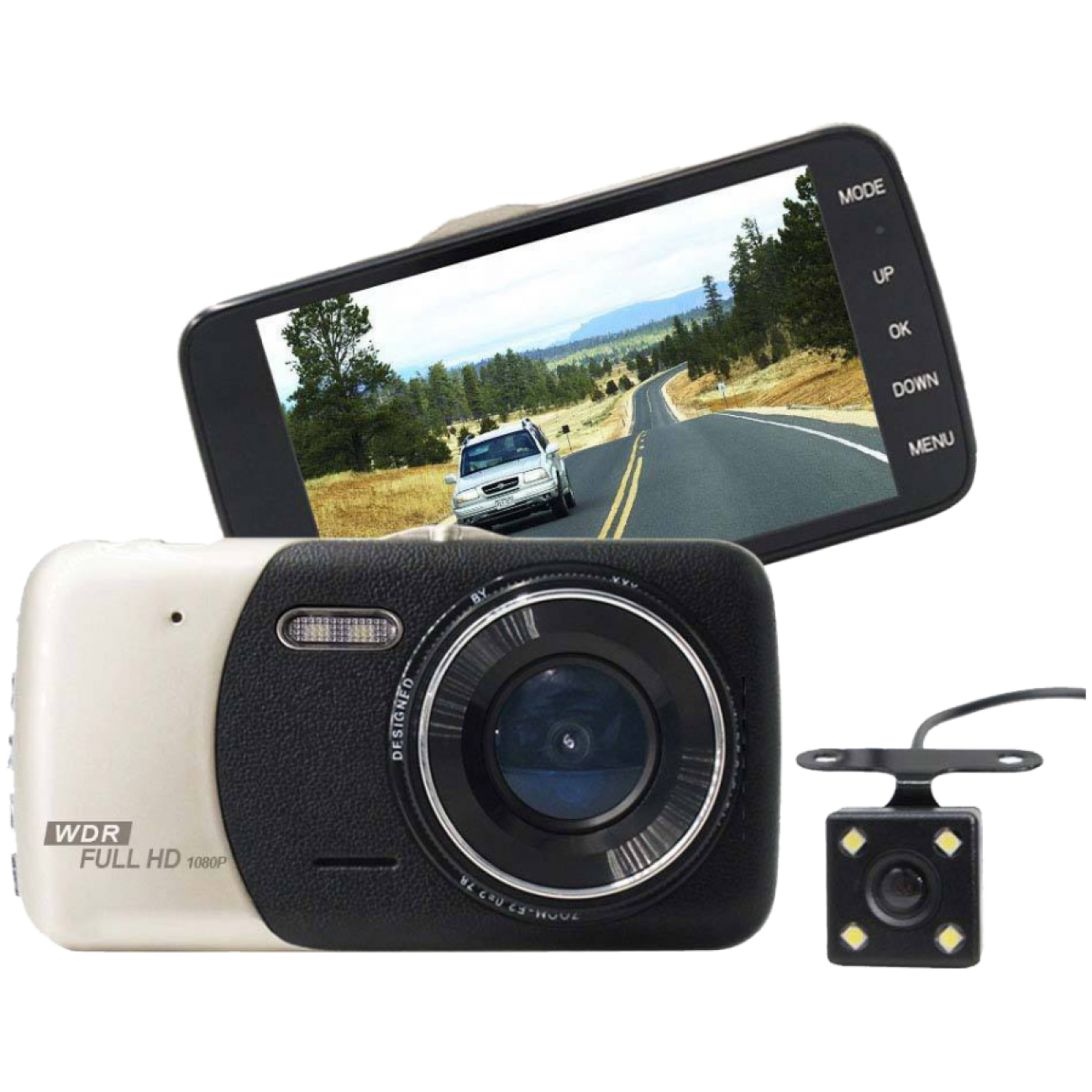 Авто видеорегистратор Smart Technology Cam 4, 2 камери, Full HD
