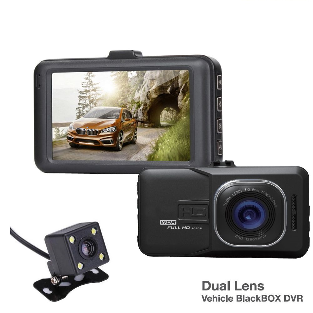 Авто видеорегистратор с 2 камери Full HD DVR Smart Technology Dual Lens Cam