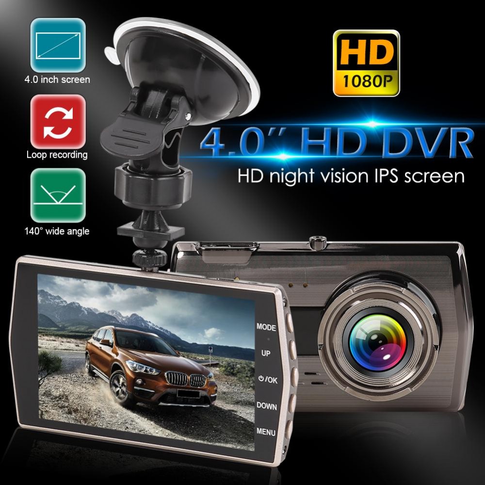 Видеорегистратор с 2 камери Smart Technology V5, 1080P, IPS дисплей