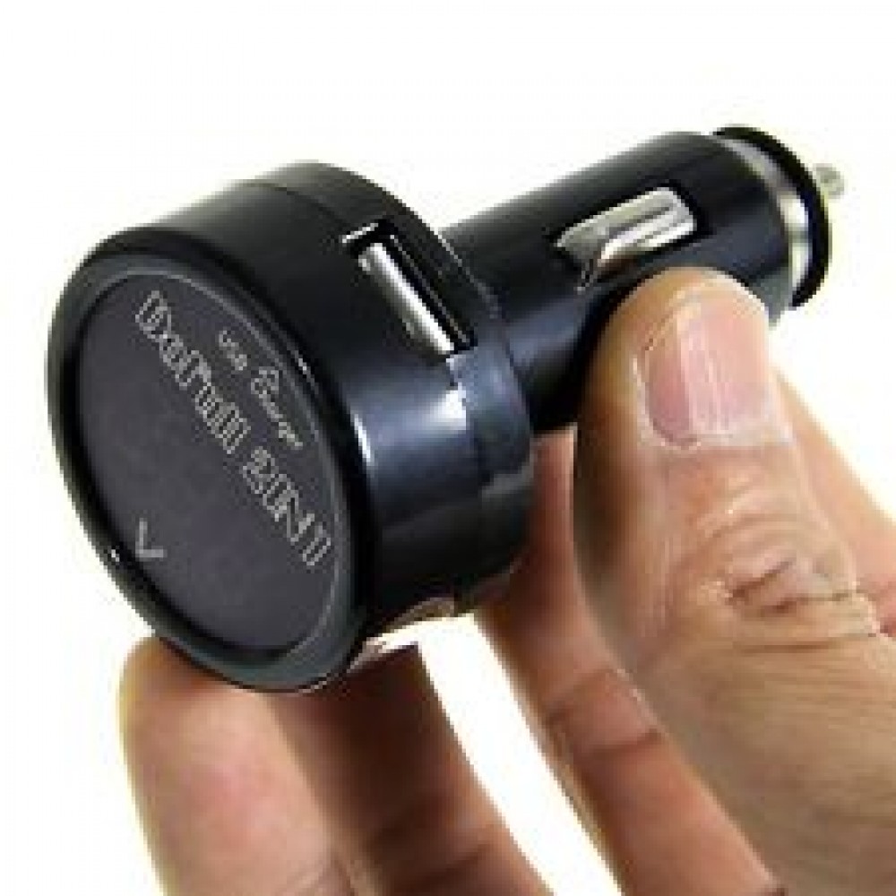 12V-24V Дигитален LED Волтметър за запалка с USB зарядно