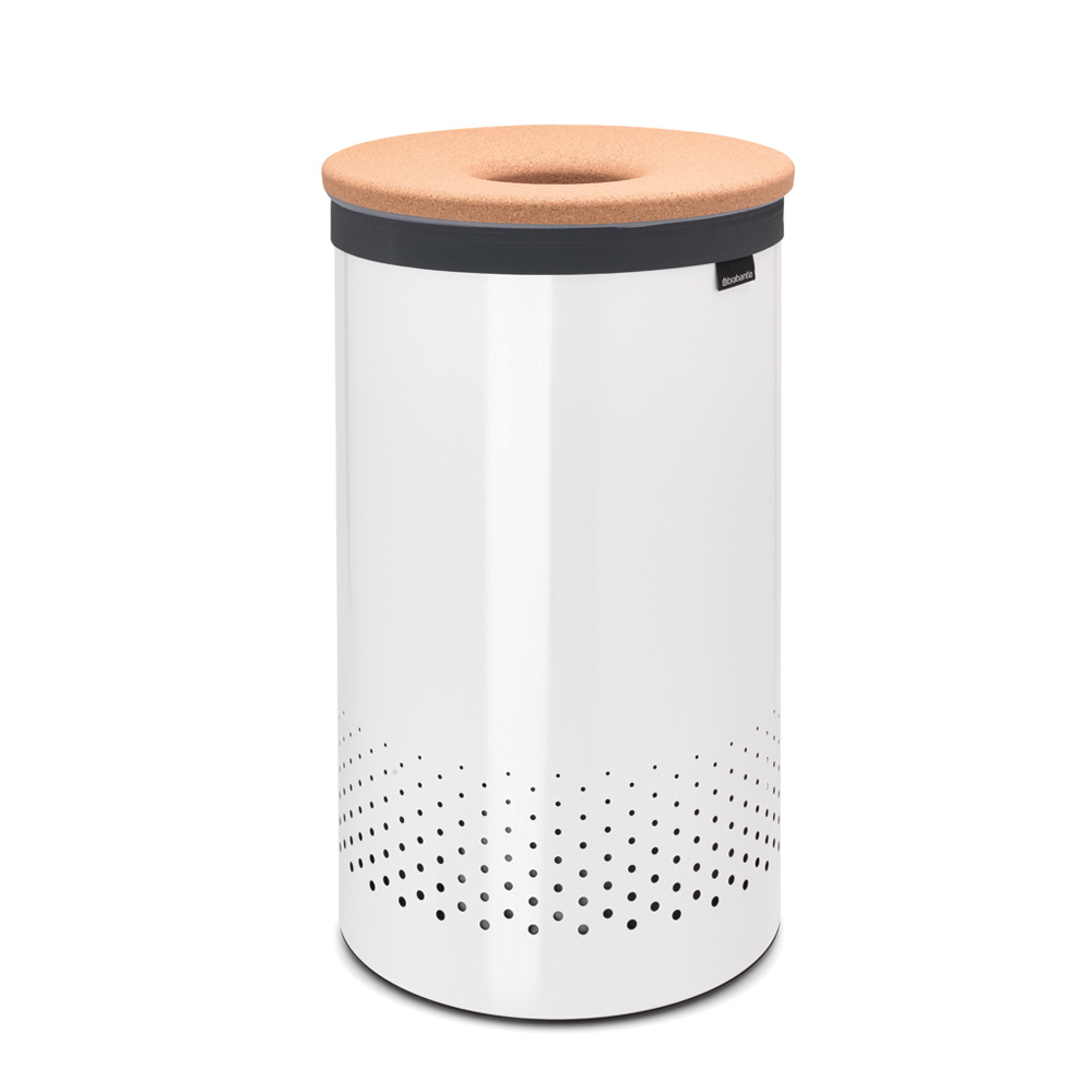 Кош за пране Brabantia 60L, White, корков капак